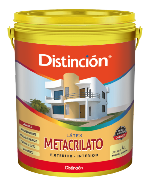 Látex Exterior Interior Distinción Metacrilato